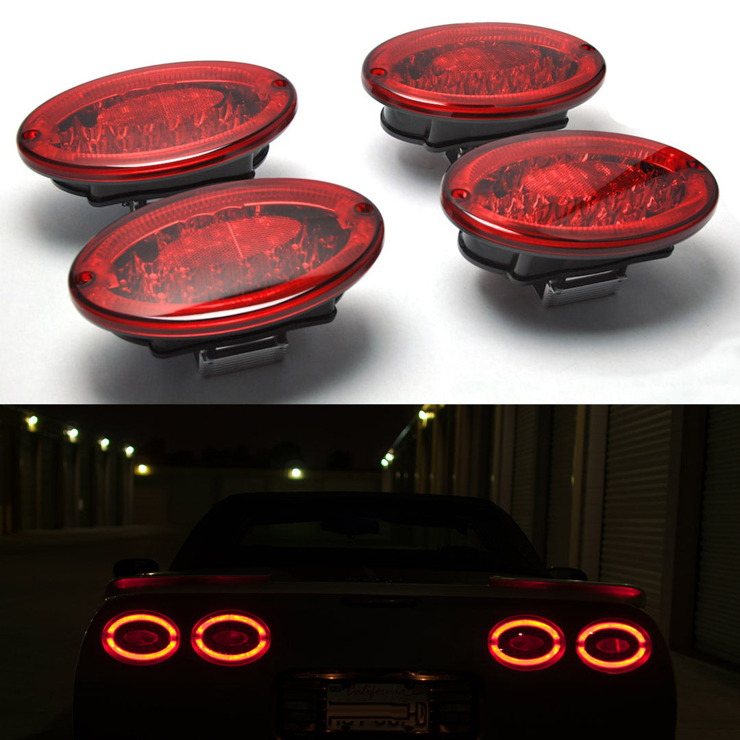Corvette Envy C5 Lighting Bundle: C5 Modified LED Taillights & C5 ACA Projector Headlights