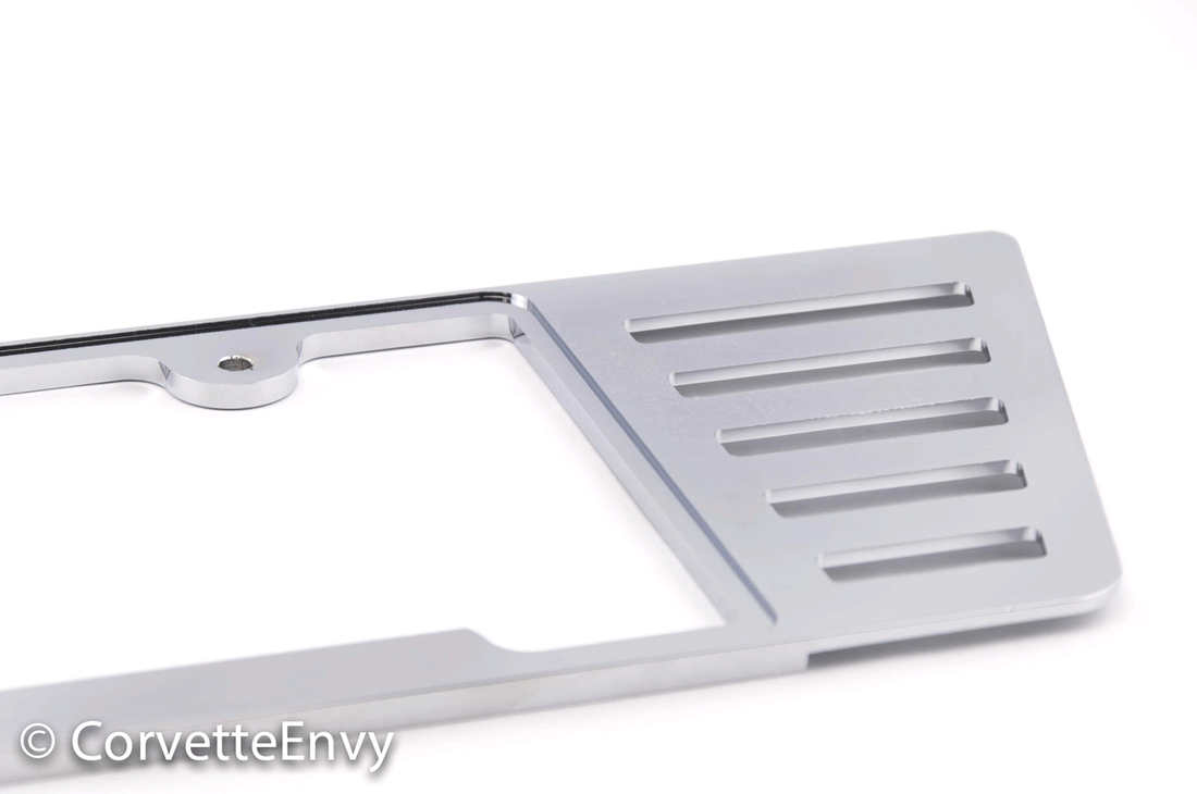 C6 Chrome License Plate Frame