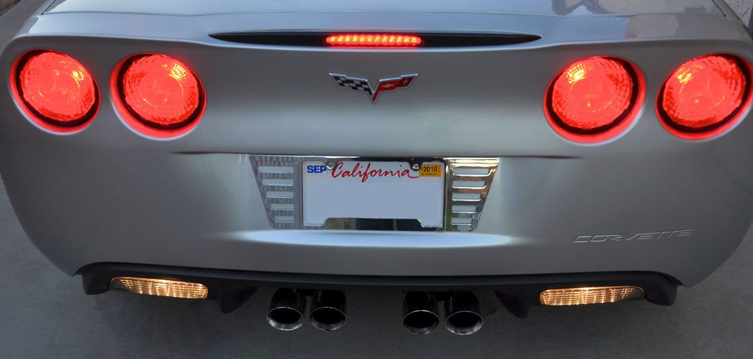 C6 Chrome License Plate Frame