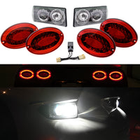 Corvette Envy C5 Lighting Bundle: C5 Modified LED Taillights & C5 Bi-LED Projector Headlights